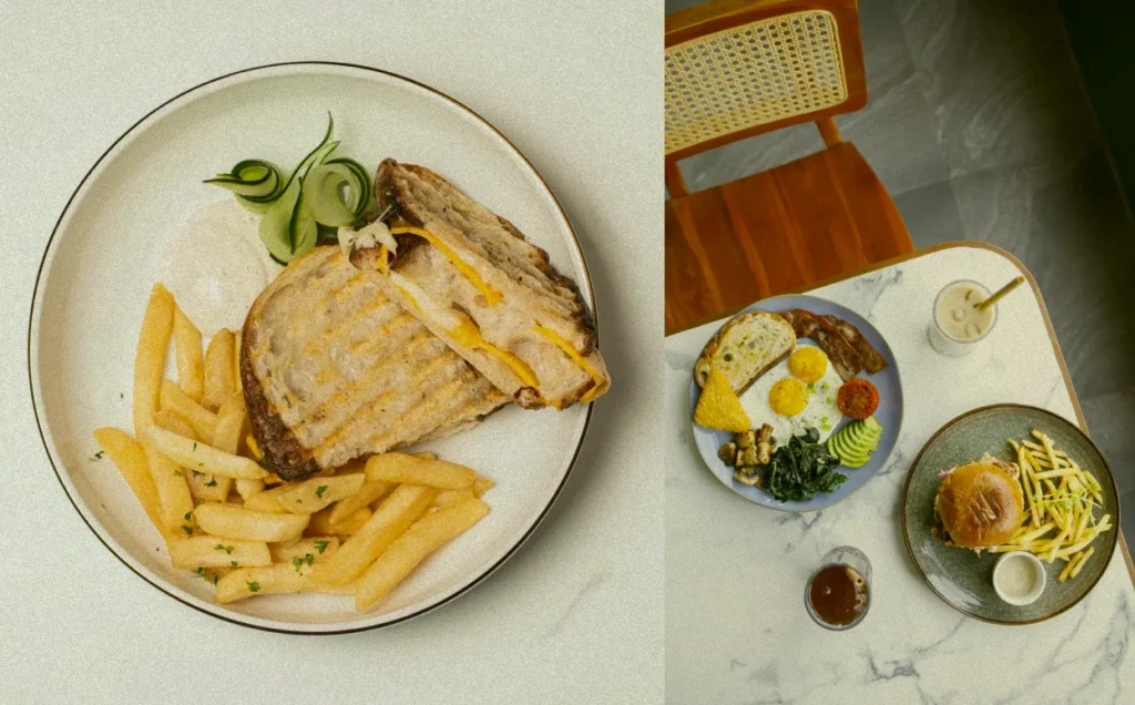 A variety of healthy and delicious fusion dishes from at06 Bali, a top-rated restaurant in Canggu.